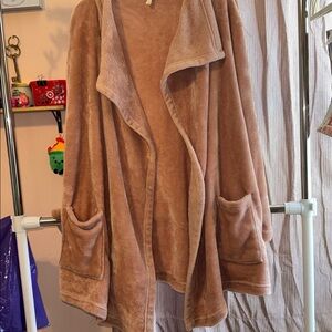 Cozy Pink Sherpa/Fleece Cardigan